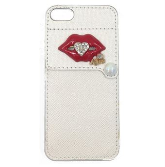 Kiss Look cover with credit card 5 / 5s / SE (White)