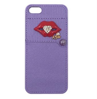 Kiss Look cover with credit card 5 / 5s / SE (purple)