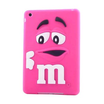 M&M 3D Rubber Cover for iPad Mini 1/2/3 - Pink