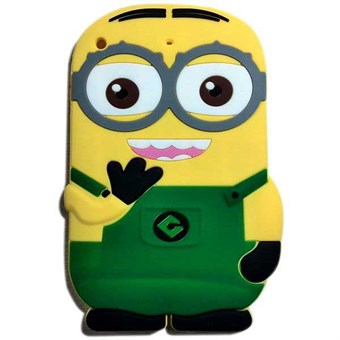 3D iPad Mini 1/2/3 Minion Silicone Cover (Green)