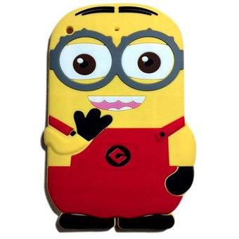 3D iPad Mini 1/2/3 Minion Silicone Cover (Red)