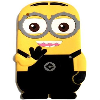 3D iPad Mini 1/2/3 Minion Silicone Cover (Black)