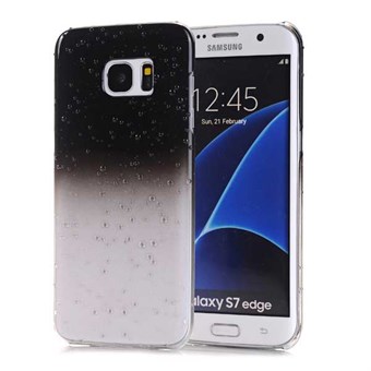 Trendy water drops plastic cover for Galaxy S7 Edge black