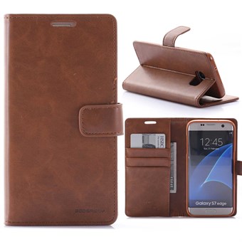 Premium Mercy leather case Galaxy S7 Edge M. Credit card coffee