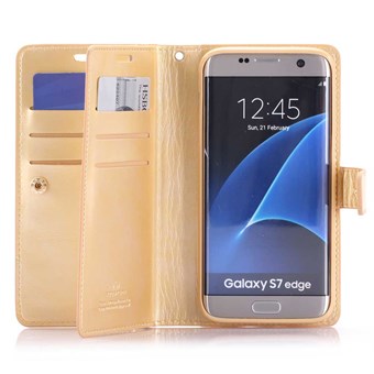 Multi Mercy Leather Case M. Credit Card Galaxy S7 Edge Gold