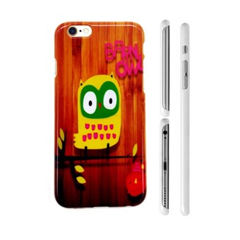 TipTop cover mobile (Owl with wooden background.)