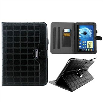 360 Rotating Fashionable Case for Note 10.1 (Black)