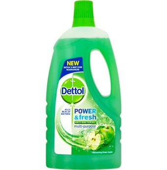 Dettol Complete Clean Anti-Bacterial Spray & Wipe Floor Cleaner - Green Apple Fragrance - 1 l