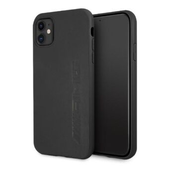 AMG AMHCN61DOLBK iPhone 11 6.1 "black / black hardcase Leather Hot Stamped