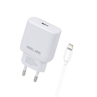 Beline boy. network. 1x USB-C 30W + lightning cable white/white PD 3.0 BLNCW30L