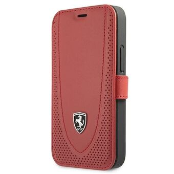 Ferrari FEOGOFLBKP12SRE iPhone 12 mini 5.4 "red / red book Off Track Perforated