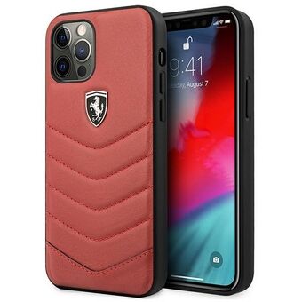 Ferrari FEHQUHCP12MRE iPhone 12/12 Pro red / red hardcase Off Track Quilted