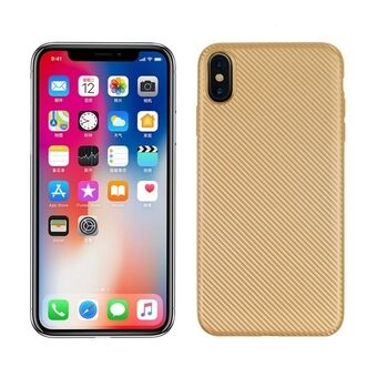 Cover Carbon Fiber iPhone Xr gold / gold