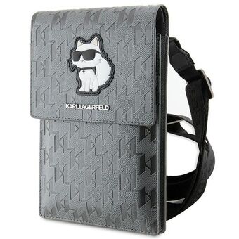 Karl Lagerfeld Handbag KLWBSAKHPCG silver/silver Saffiano Monogram Choupette