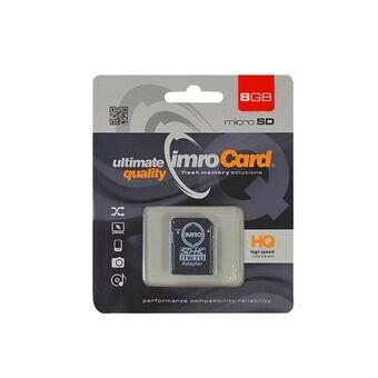 MicroSD memory card 8GB Imro + adp