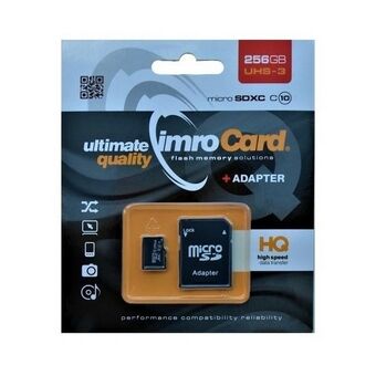 MicroSDXC 256GB Imro + adp 10C UHS-3 memory card