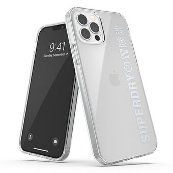 SuperDry Snap iPhone 12/12 Pro Clear Case e silver / silver 42591