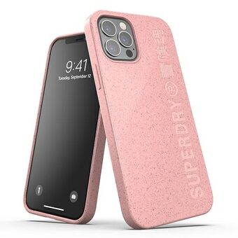 SuperDry Snap iPhone 12/12 Pro Compostable Cover pink / pink 42621