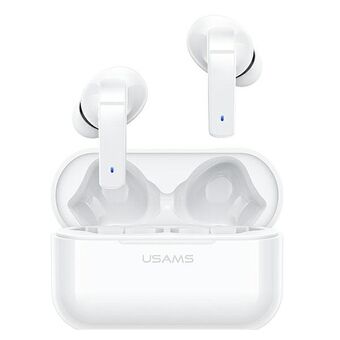 USAMS Bluetooth 5.0 headphones TWS LY series ANC wireless white / white BHULY06