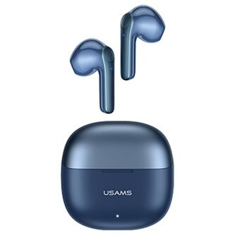 USAMS Bluetooth 5.1 Headphones TWS XH Series Dual mic Wireless Blue / Blue BHUXH03