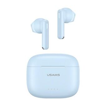 USAMS Bluetooth 5.3 TWS Headphones US Series Dual mic Wireless Blue/Blue BHUUS03
