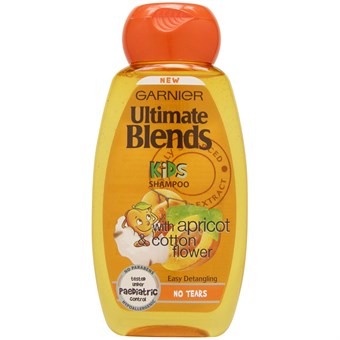 Garnier Ultimate Blends Kids 2 in 1 No Tears Shampoo - Apricot & Cotton Flower - 250 ml
