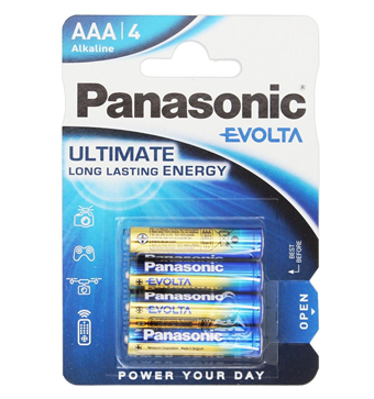 Panasonic Evolta AAA Batteries - 4 pcs