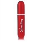 Travel Perfume Bottle by FragranceX - Mini Travel Refillable Spray with Cap Refills from Any Fragrance Bottle (Maroon) 4 ml - for men