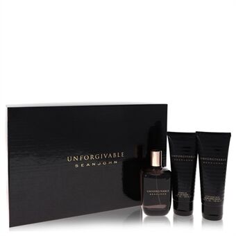 Unforgivable by Sean John - Gift Set -- 4.2 oz Eau De Toilette Spray + 3.4 oz Shower Gel + 3.4 oz After Shave Balm - for men