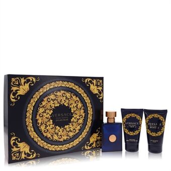 Versace Pour Homme Dylan Blue by Versace - Gift Set -- 1.7 oz Eau De Toilette Spray + 1.7 oz After Shave Balm + 1.7 oz Shower Gel - for men