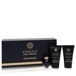 Versace Pour Femme Dylan Blue by Versace - Gift Set -- 0.17 oz Mini EDP + 0.8 oz Body Lotion + 0.8 oz Shower Gel - for women