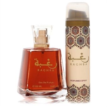 Lattafa Raghba   by Lattafa - Eau De Parfum Spray Plus 1.7 Oz Deodorant Spray (Unboxed) 100 ml - for men