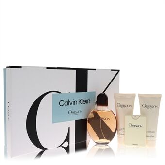Obsession by Calvin Klein - Gift Set -- 4.2 oz Eau De Toilette Spray + .67 oz Mini EDT Spray + 3.4 oz After Shave Balm + 3.4 oz Body Wash - for men