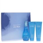 Cool Water by Davidoff - Gift Set -- 3.4 oz Eau De Toilette Spray + 2.5 oz Body Lotion + 2.5 oz Shower Gel - for women