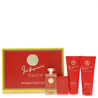 Touch by Fred Hayman - Gift Set -- 3.4 oz Eau De Toilette Spary + 6.7 oz Body Lotion + 6.7 oz Shower Gel + 0.61 oz Pocket Soray - for women