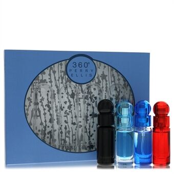 perry ellis 360 by Perry Ellis - Gift Set -- Four piece Travel Gift Set Includes .25 oz Mini EDT Spray of each. 360 Black, 360 For Men, 360 Very Blue, 360 Red. - for men