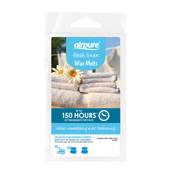 AirPure Wax Melts - Aroma Wax - Fragrance Wax - Fresh Linen - Fragrance from Clean Laundry