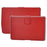 Carbon look case for Samsung Galaxy Tab 10.1 (Red) Generation 1 & 2