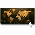 Mousepad XXL with World Map / Gamer Pad - 80 x 30 cm