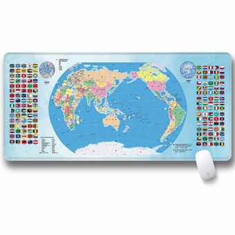 Mousepad XXL with World Map / Gamer Pad - 80 x 30 cm
