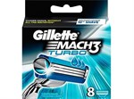 Gillette Mach3 Turbo - 8 Pcs.