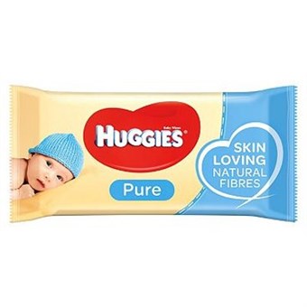 Huggies Pure Wet Wipes - 56 pcs