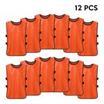 12PCS Adults Soccer Quick Drying Football Vest Practice Sports Vest Breathable Bibs