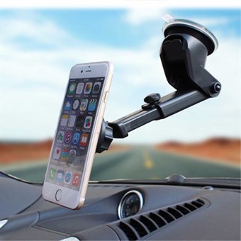 Magnetic Long Arm Suction Cup Desktop Windshield Dashboard Mount Holder