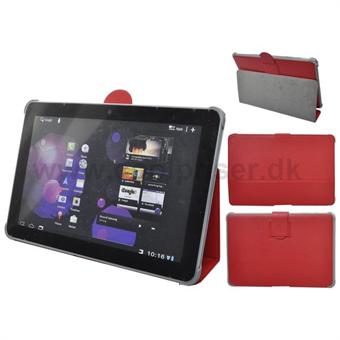 Leather Cover for Samsung Galaxy Tab 10.1 (Red)