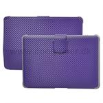 Carbon look case for Samsung Galaxy Tab 10.1 (Purple) Generation 1 & 2