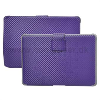 Carbon look case for Samsung Galaxy Tab 10.1 (Purple) Generation 1 & 2
