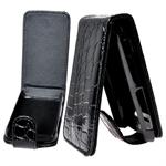 Beautiful HTC Wildfire S Case with Crocodile Look (Black)