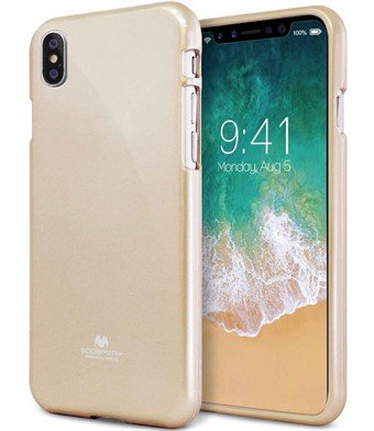 Mobile Cover in Flexible TPU for iPhone X / iPhone Xs - Gold