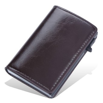 iSafe 2.0 Double Leather Card Holder - Black